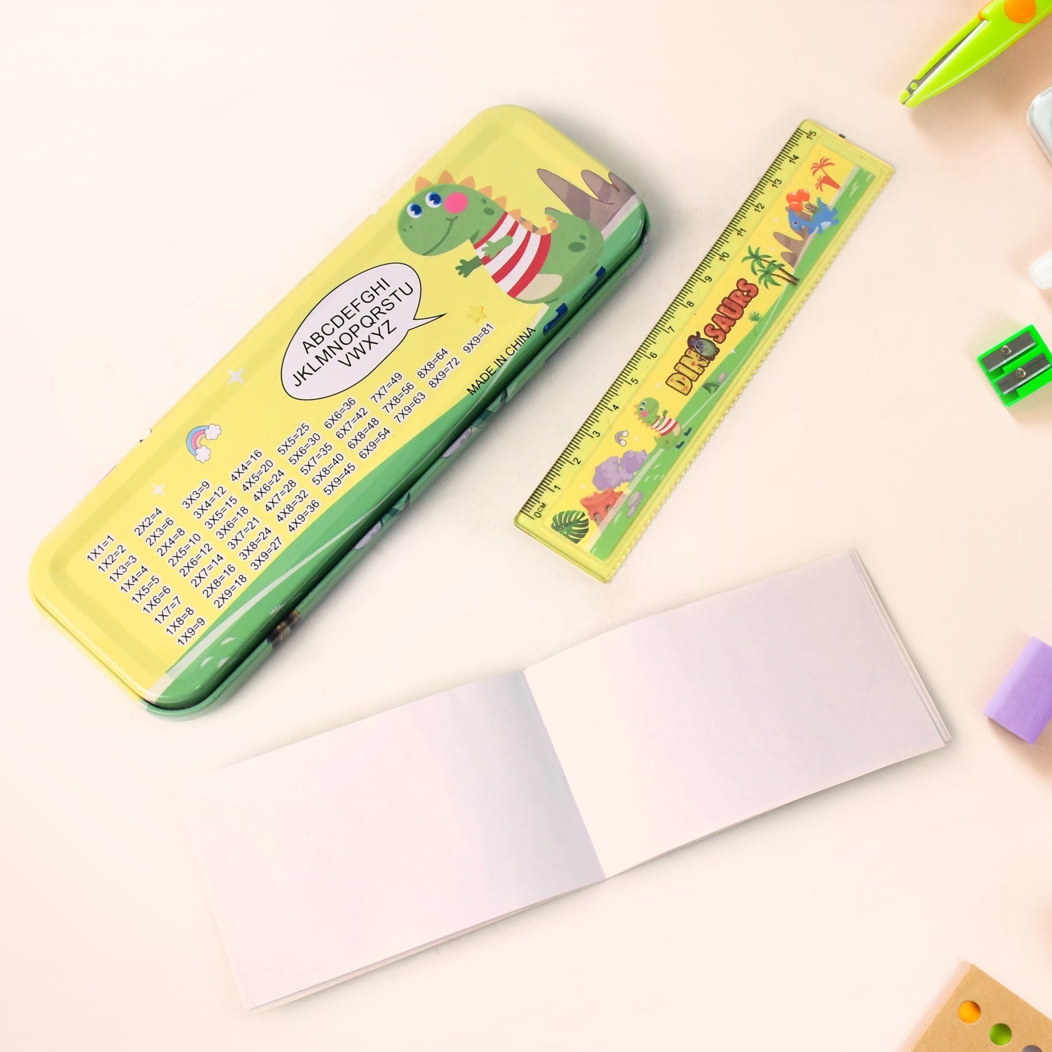 Dinosaur Printed Kids Stationery (Set) Dinosaur Printed Kids Stationery (Set)
